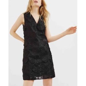 Ted Baker London Soniah 3D Lace A-Line Dress Black [SZ 4 in TB]
